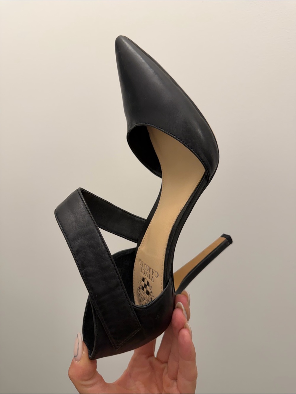 VINCE CAMUTO Carlotte
Leather Asymmetrical Strappy
Pointed Heel - Picture 8 of 14